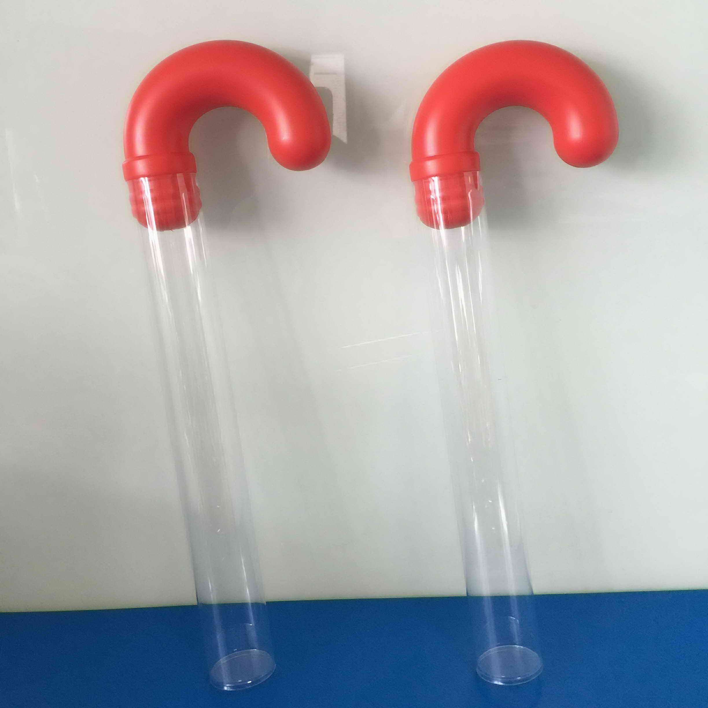 clear plastic candy cane tubes,candy cane tube,clear cane tubes